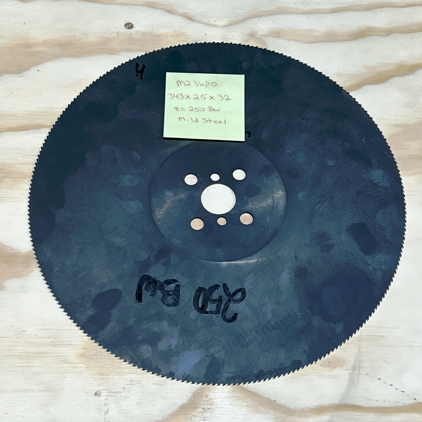 343 x 2.5 x 32 M2 VAPO 250 BW — Mild Steel Cutting