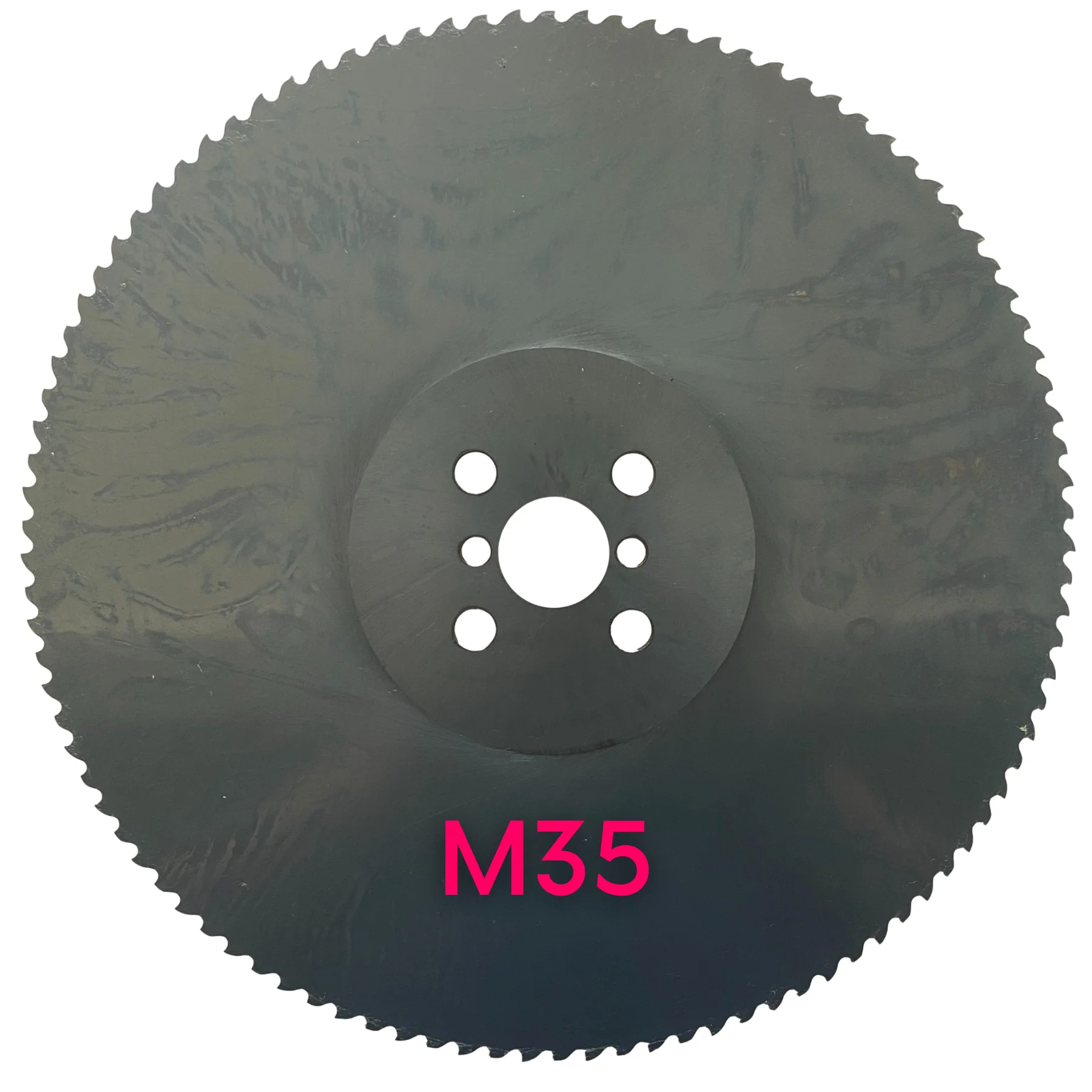 What is the recommended tooth pitch for a 250mm blade cutting 300 series stainless steel?