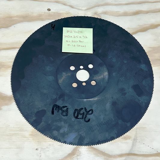 343 x 2.5 x 32 M2 VAPO 250 BW — Mild Steel Cutting