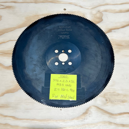 345 x 2.5 x 32 M35 VAPO 180 C — Mild Steel Cutting