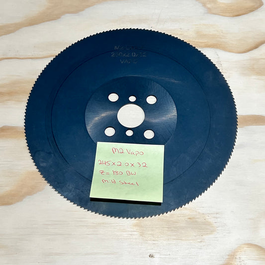 245 x 2.0 x 32 M2 VAPO 180 BW — Mild Steel Cutting