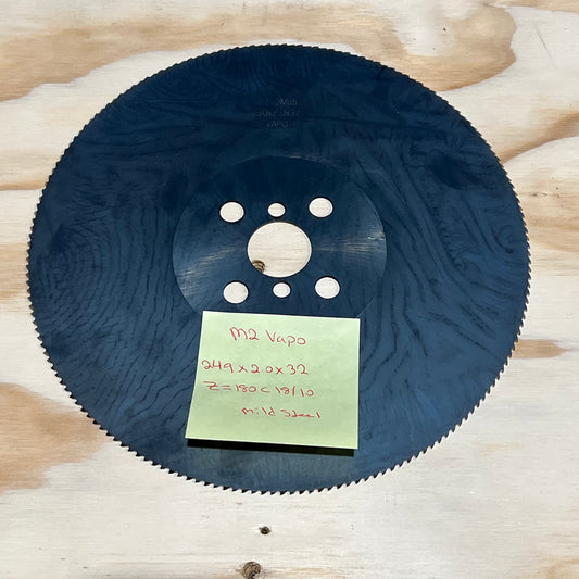 249 x 2.0 x 32 M2 VAPO 180 C HSS Cold Saw Blade