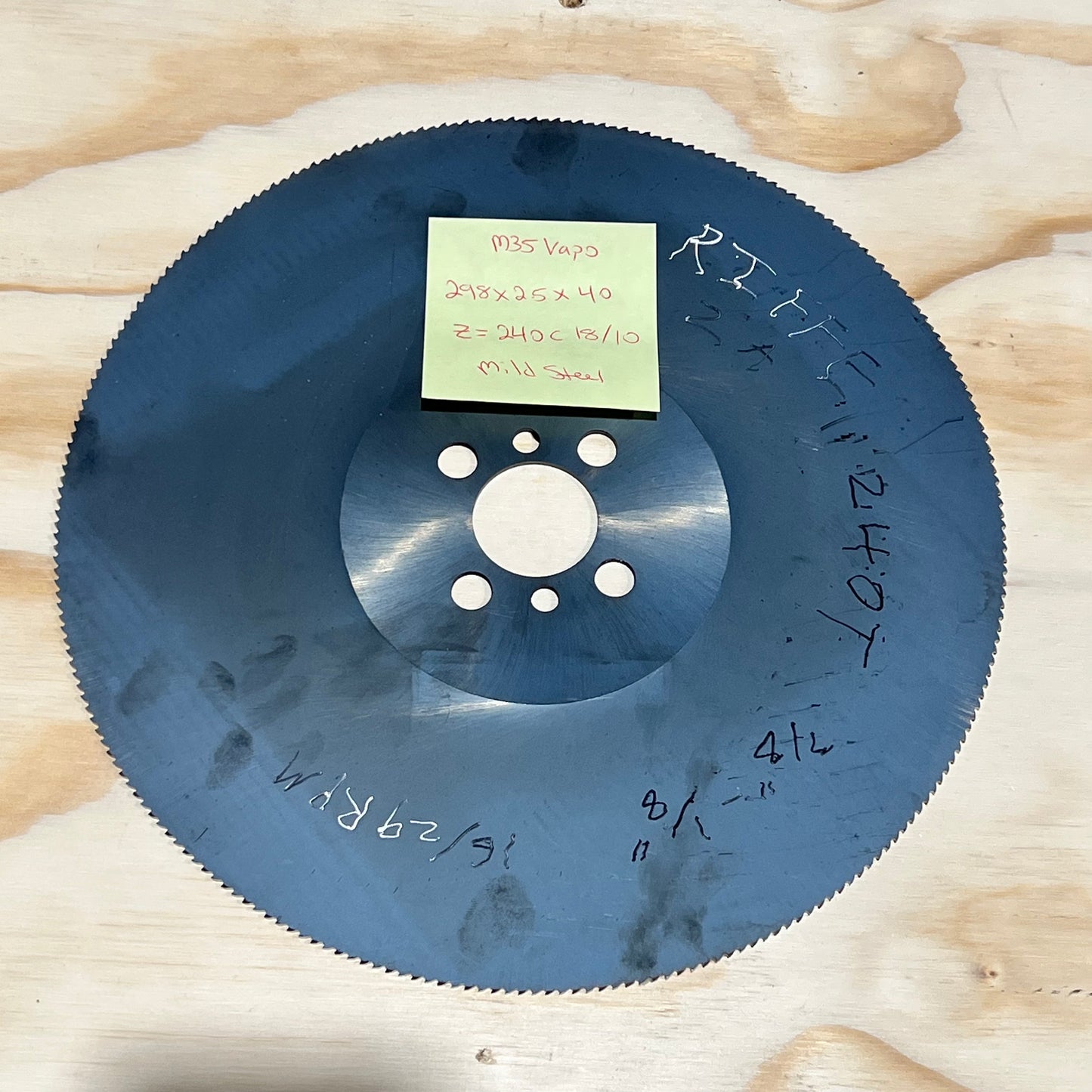 298 x 2.5 x 40 M35 VAPO 240 C HSS Cold Saw Blade